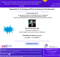 Hepatitis C Testing and Pre-Treatment Evaluation